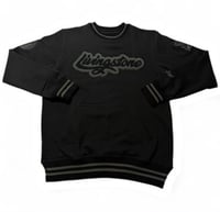 Image 2 of Livingstone Cursive Crew Sweatshirt (Black)
