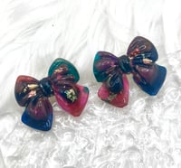 Image 1 of COLORFUL BOW STUDS