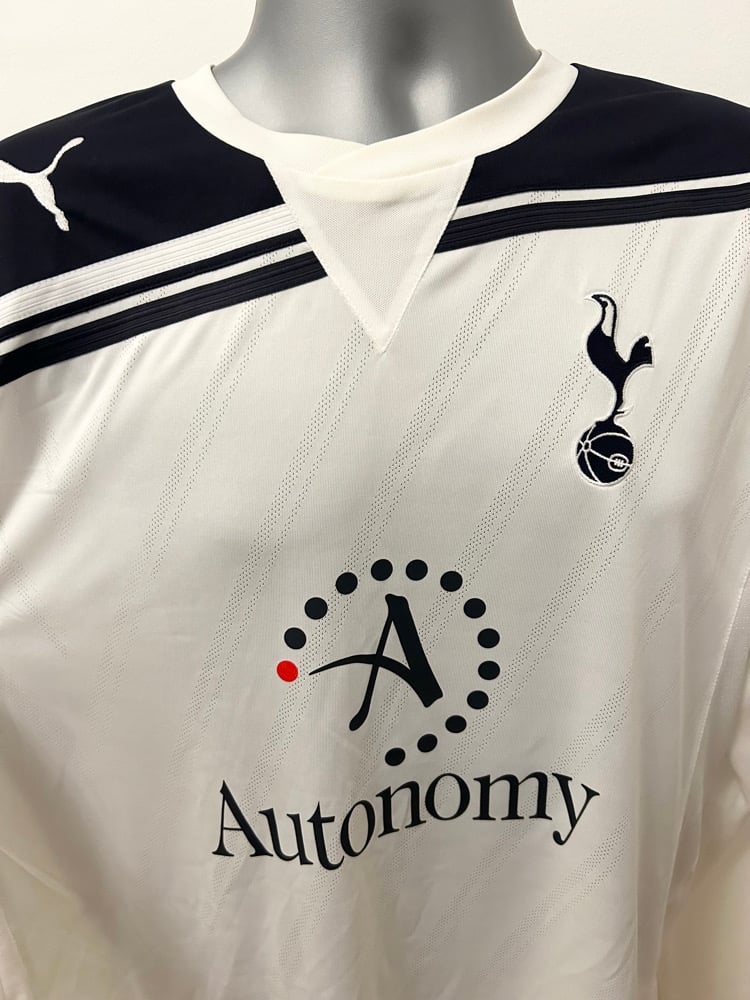 Image of Tottenham Hotspur “BALE 3” 2010/11 Home Long Sleeve Shirt + PL patches (L)