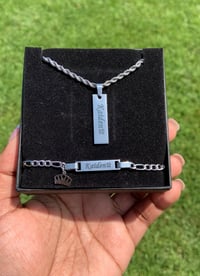 Image 1 of Baby name Plate And Bracelet