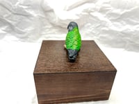Image 12 of Handmade Custom Engraved Senegal Parrot To Your Photos Bird Urn Figurine Pet Portrait Memorial