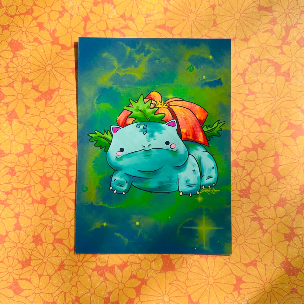 Image of Pokemon Art Print Set of 3 - Gen 1 Starters | Charizard, Venusaur, Blastoise
