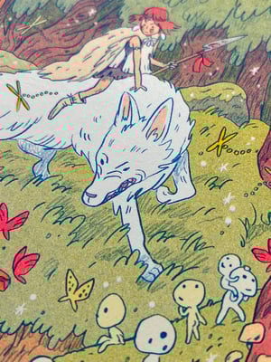 Princess Mononoke Riso Print