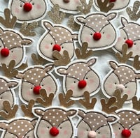 Image 4 of Pompom Nosed Reindeer Decoration