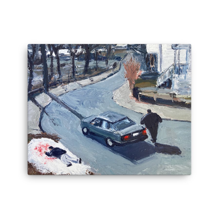 Image of “The end of Jackie Aprile Jnr” canvas print 16” x 20”