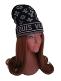 Black Louis Vuitton Fashion Beanie