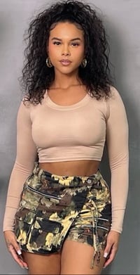 Image 3 of Camo Denim Skort