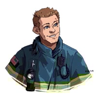 Image 2 of 9-1-1 Buck and Eddie Keychains [PRE-ORDER]