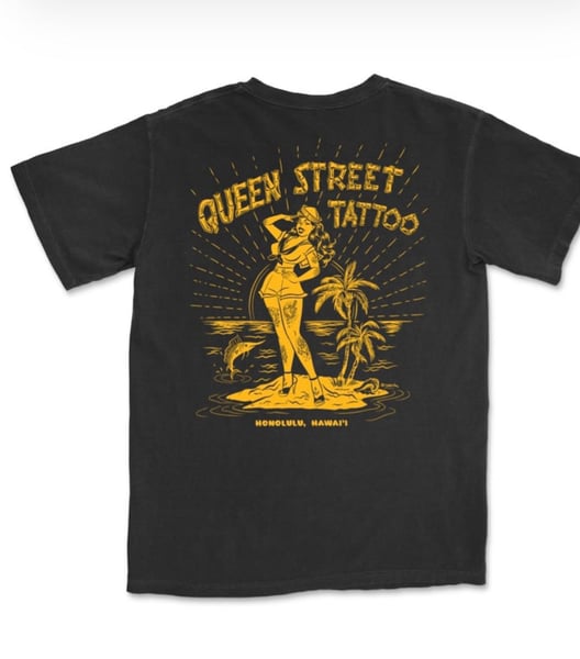 Image of Tattoo pin up / yellow 
