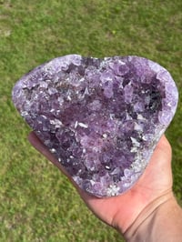 Image 1 of Amethyst With Calcite & Polished Edges #2185