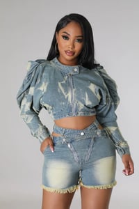 Image 4 of Don’t Play With It Denim Short Set