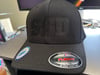 Blackened Black Flexfit Hat with Thickened Black Solid SSD logo 