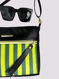 Image 15 of Green stripes crossbody