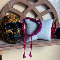 Image 2 of La Morada Red Eyed Santita Plum Bracelet 