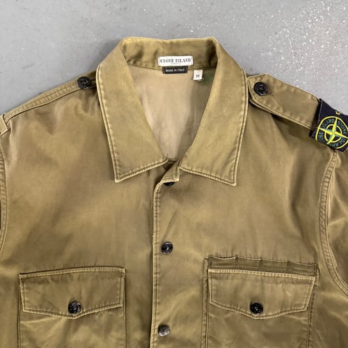 Image of AW 2005 Stone Island Raso Floccato Overshirt, size medium