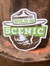 Smoking Bear Metal Sign