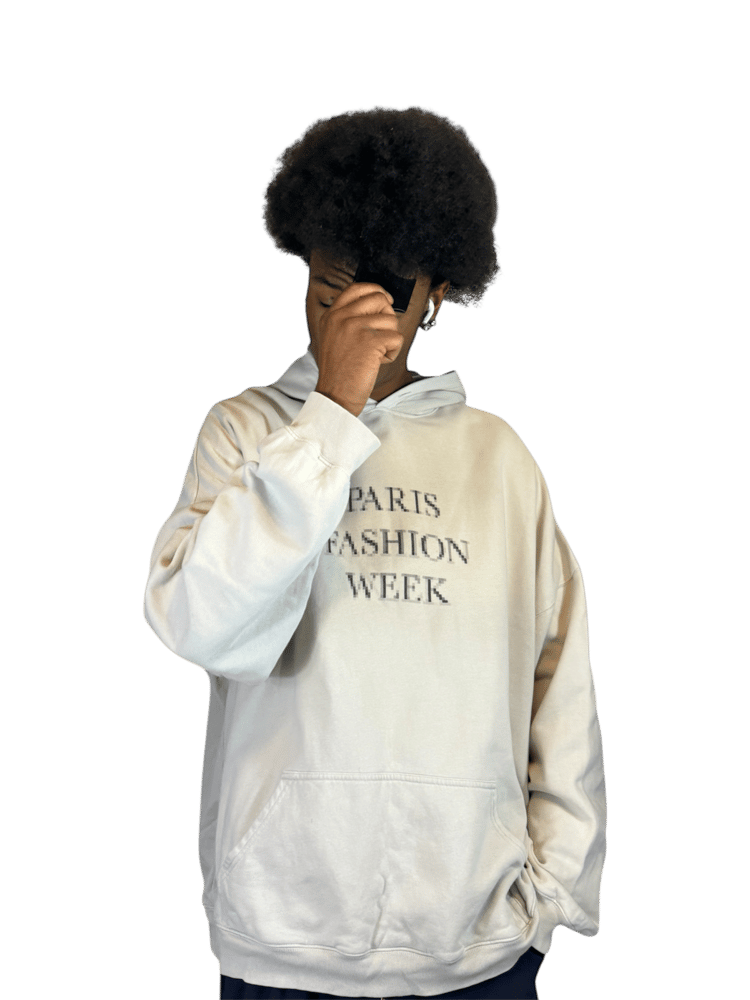 Image of Balenciaga Paris Fashion Week Blurred Hoodie