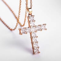 Image 3 of Cross my heart necklace 
