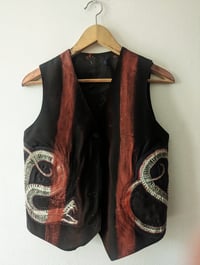 Image 1 of Serpent Skeleton (patchwork) Fitted Vest 