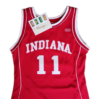 Image 3 of Isiah Thomas Basketball Jersey Dress Womans Size M Red Indiana Hoosiers