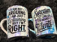 Image 3 of Red and white mug 