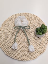 Image 1 of Tulip Scrunchies - White