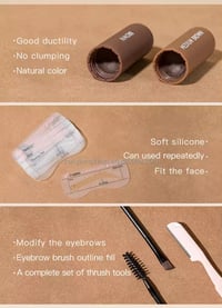 Image 4 of Vegan Makeup Eyebrow and Hairline powder and Stencil Kit