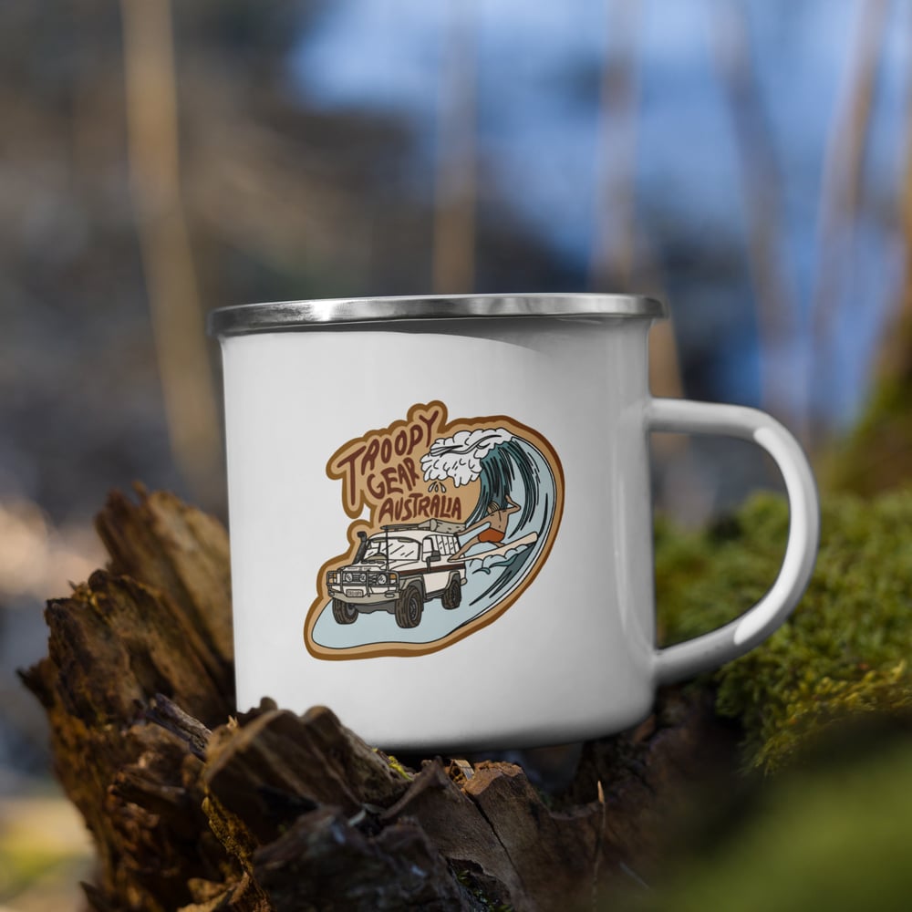 Image of Troopy Gear Australia Surfer Enamel Mug