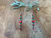 Red Sunflower Earrings