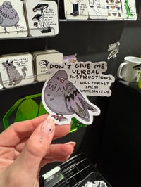 Verbal Instructions Sticker