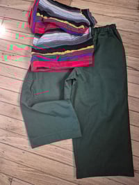 Image 2 of Kylie Jane Pocket Pants-glorious green denim xl