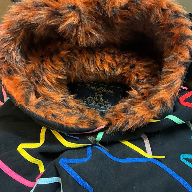 Shoelace Houndstooth Hoodie