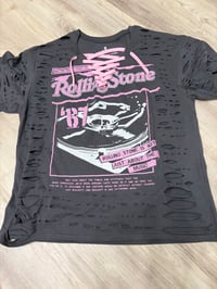 Small rolling pink lace destroyed 