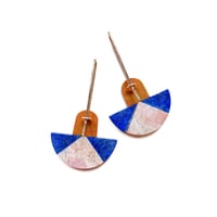 Image 2 of Jasper, Lapis & Rhodonite Earrings