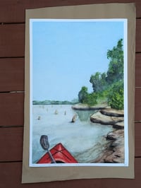 Image 1 of 16x24 'Devil's Kitchen From the Kayak' Print  