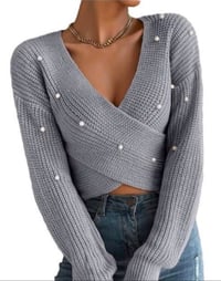 Image 3 of Pearl knitted Sweater