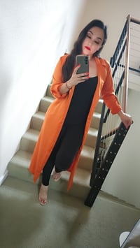 Image 6 of Belinda Satin Trench Duster