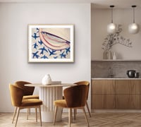 Image 3 of Sardine & Blue Paper Birds Print