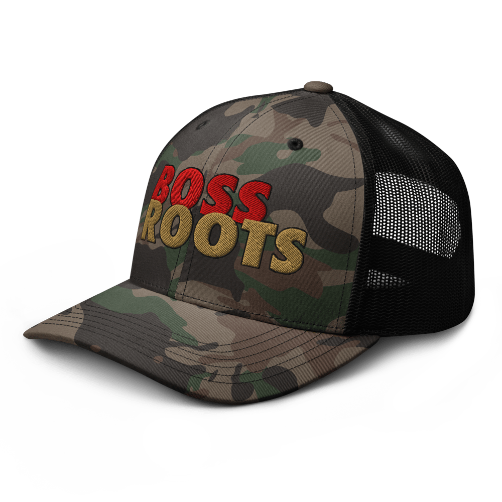 NEW! Camouflage embroidered trucker hat