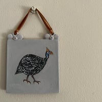 Image 1 of Mini Guinea fowl Wall Plaque