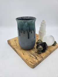 Image 1 of Blue Drip Vase Medium