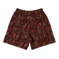 Image 2 of Blood Trail Camo Unisex Athletic Shorts