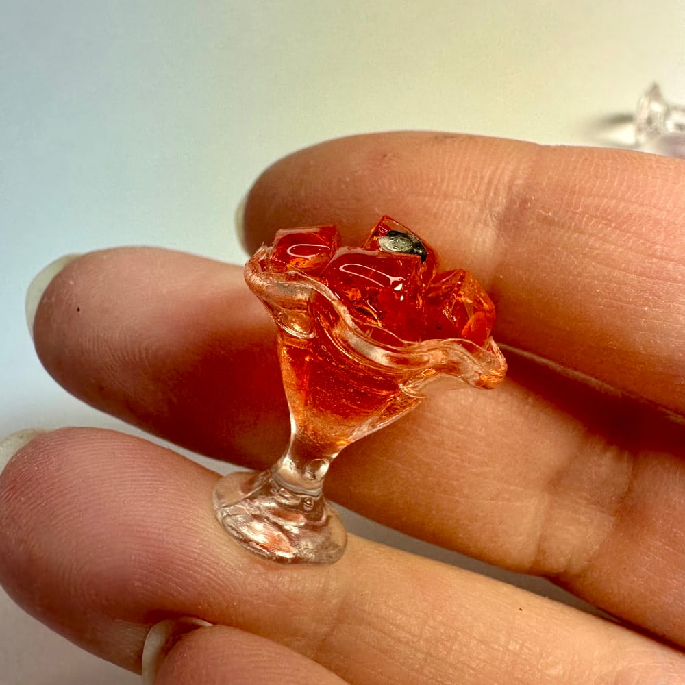 Image of Cubed Gelatin with Flies