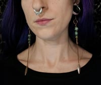 Image 2 of African turquoise charm drops