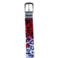 Image 1 of Red Leopard Belt