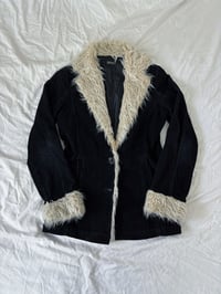 Image 1 of Vintage fur corduroy jacket // M 