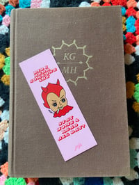 Image 1 of book lovin’ devil baby bookmark 