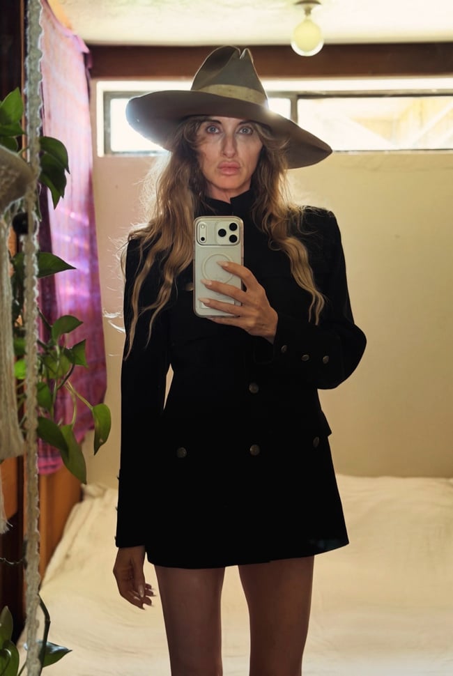 original 1980s DKNY wool black military napoleon coat jacket 