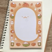 Image 1 of Pumpkin Ghost Memo Pad