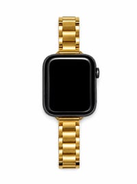 Image 5 of Gold Watch Band Compatible with Apple Watch